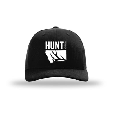 Hunt Montana - Snapback Hat - Black - DEER SHED ANTLER