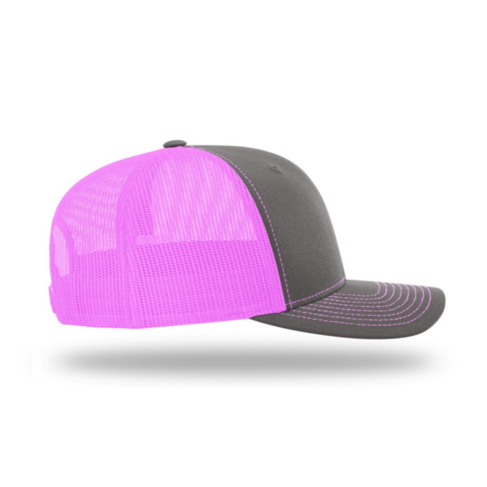 – DEER - Montana Hat HUNT ANTLER - Charcoal/Neon Snapback Hunt - Pink MONTANA