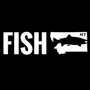 Fish Montana - Truck Decal - Vinyl Transfer Sticker