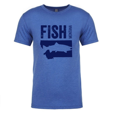 Fish Montana - T-Shirt - Vintage Royal/Navy