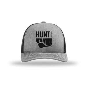 Hunt Montana - Snapback Hat - Heather/Black - ELK SHED ANTLER