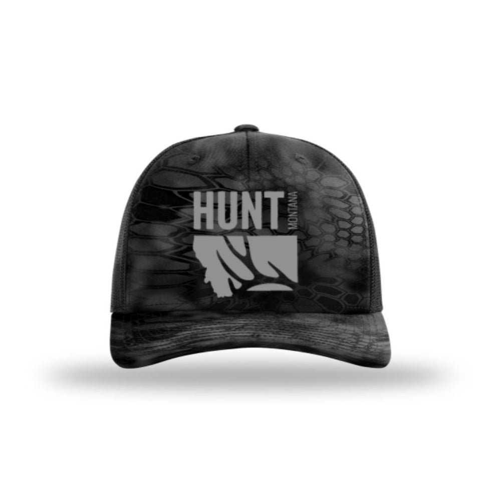 Hunt Montana - Snapback Hat - Kryptek Typhon - DEER ANTLER