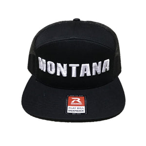 HUNT MONTANA - FLATBILL HAT - BLACK