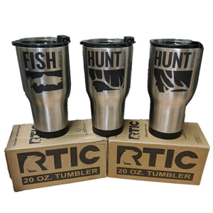 COFFEE MUG - RTIC 20 oz. Tumbler - HUNT & FISH Montana